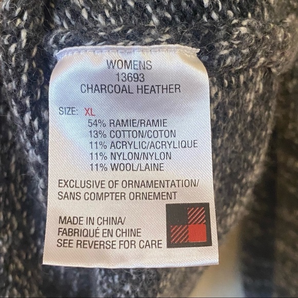 Woolrich Women's‎ XL Quarter-Zip Wool-Blend Sweater - Picture 7 of 8